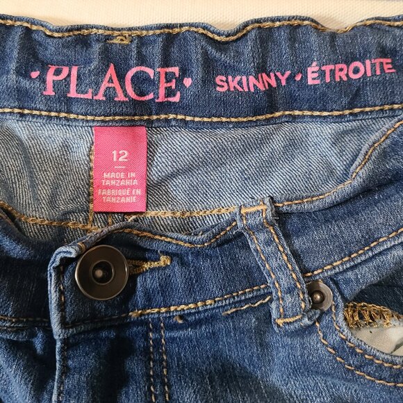 The Children’s Place Skinny Jeans Size 12 Dark Wash Denim Stretch Youth Pants - Picture 5 of 8